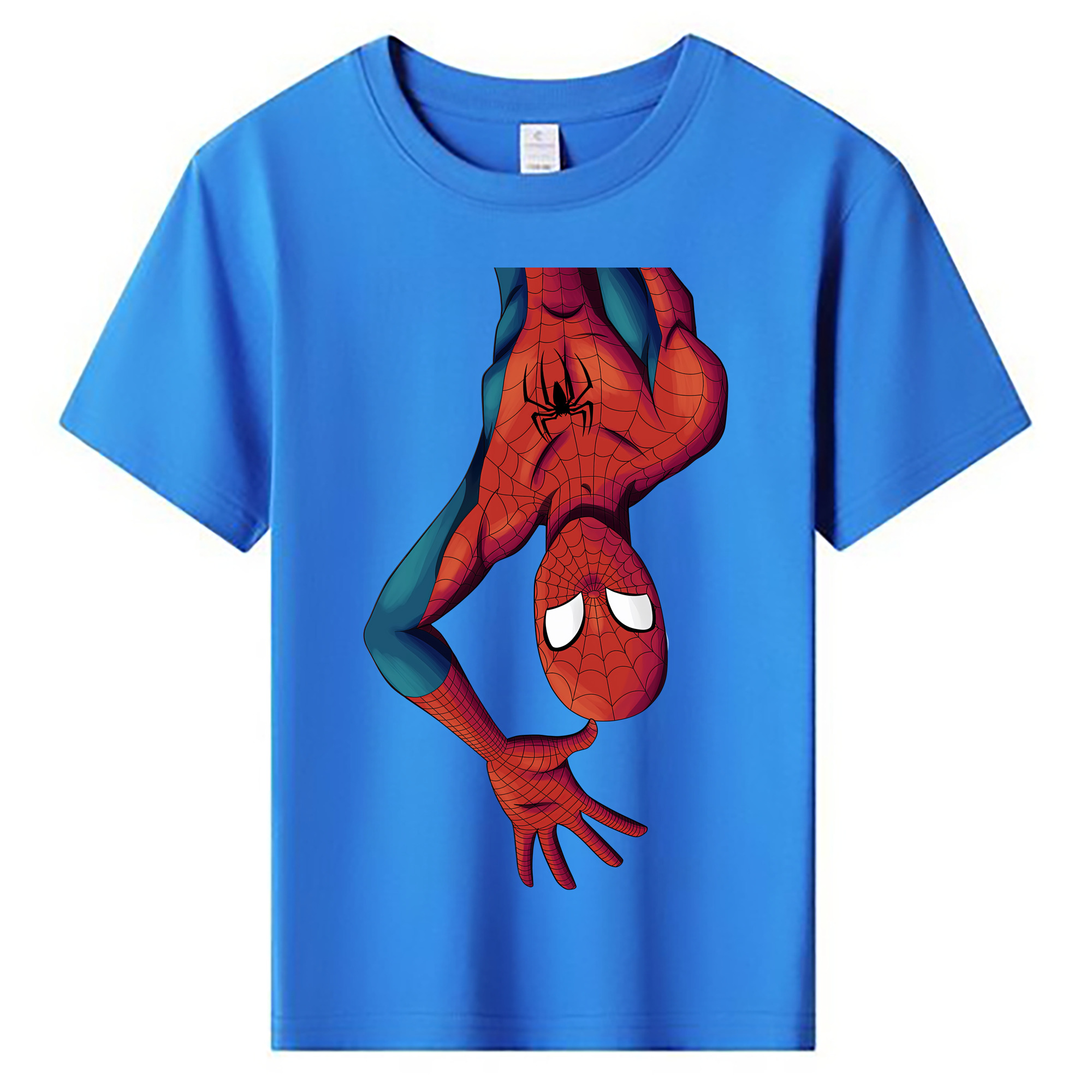 （画像用） Spider Man スパイダーマン 綿100％キッズTシャツ（フロントプリント）